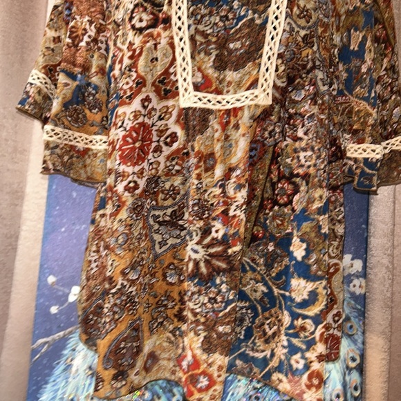 Cha Cha Vente Size M Boho Blouse - Picture 3 of 11